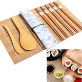Set Met Gereedschap voor Het Maken van Sushi Beginner Bamboe Rolling Mat Bamboe Sushi Maker Set Sushi Rolmat Bamboe Gereedschap voor Het Maken Van Sushi Set voor Het Maken Van Bamboe Sushi Matten