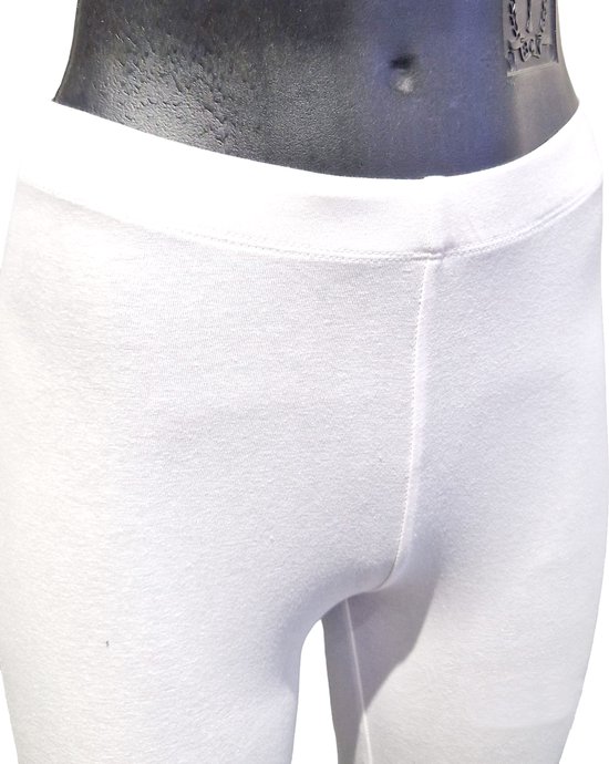 White Legging Women's long leggings with elastic waistband and side seams. Anatomic design. Extra-soft texture — afbeelding 2