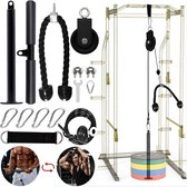 Kabelsysteem Set - 13 Delig - Antislip Handvat - Krachttraining - Fitness - Voor Triceps, Biceps, Armen, Onderarm, Schouder - Thuis Fitness