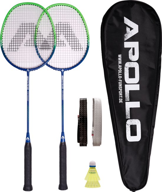 Foto: Apollo badmintonset carbon professionele badmintonracket lichtgewicht badmintonracket set voor training sport en entertainment met rackettas shuttleset kinderen