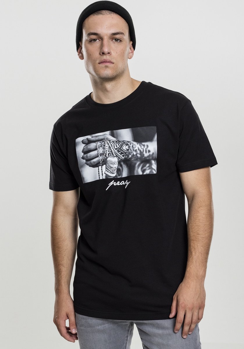 Mister Tee Pray 2.0 Heren Tshirt 3XL Zwart