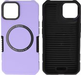 Hoesje Geschikt voor de iPhone 15 - Schokbestendige Telefoonhoesje Geschikt voor MagSafe - Purple