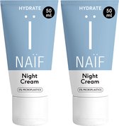 Naïf - Voedende Nachtcrème Voordeelset - 2x50ml - Gezichtsverzorging - met Natuurlijke Ingrediënten