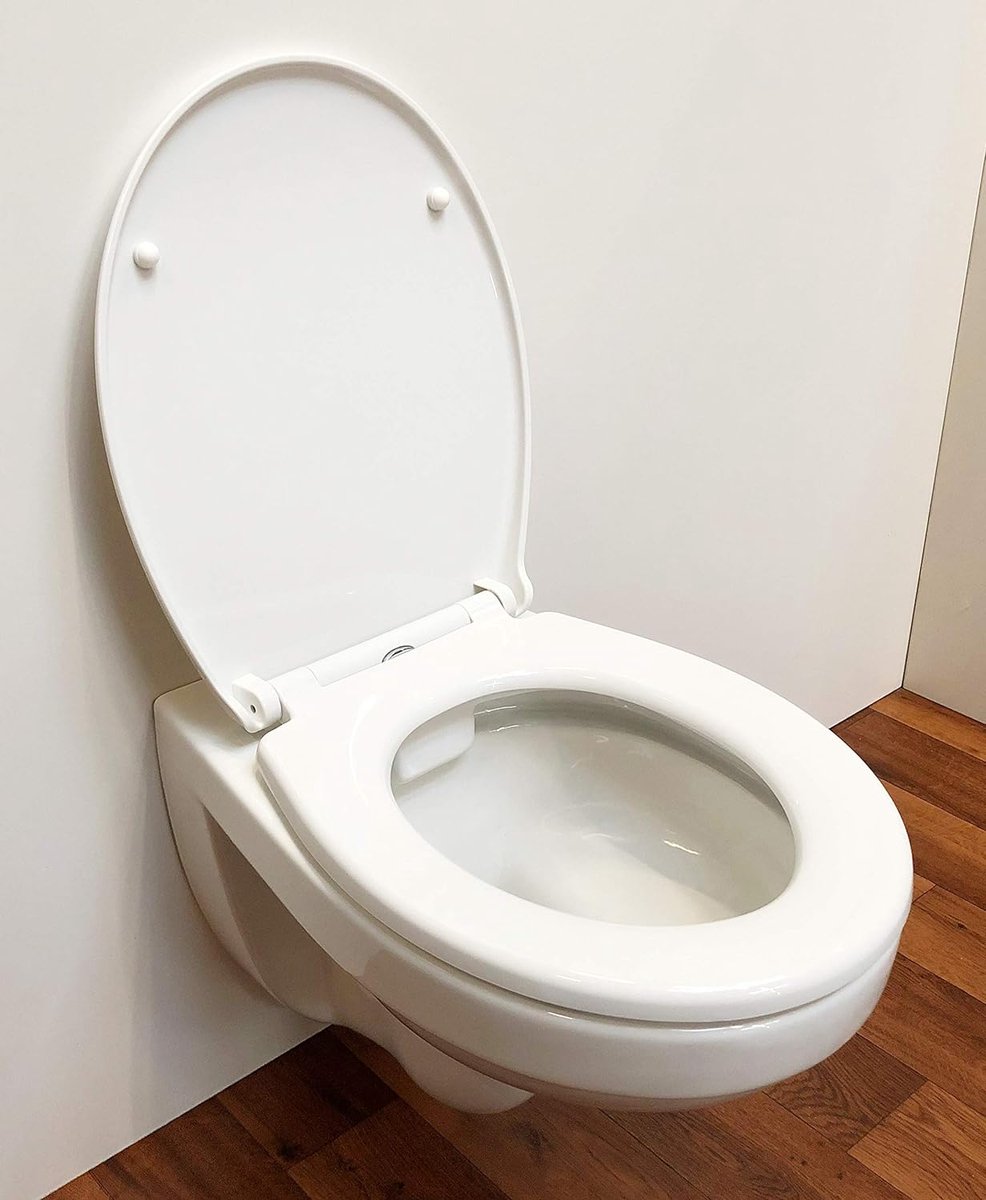 Goedkoopste closing mechanism I High quality - toiletdeksel met snelsluiting voor eenvoudige reiniging, Duroplast wc-deksel