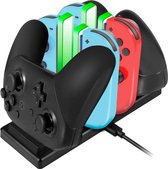 Finnacle - "Nintendo Switch Oplaadstation - 6-in-1 Joy-Cons Oplaad Dock - Accessoires voor Nintendo Switch - Zwart"