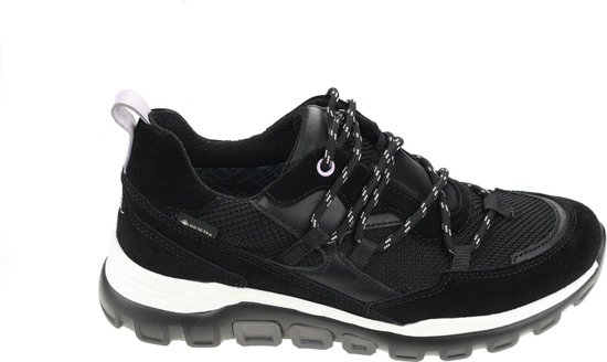 Gabor rollingsoft sensitive 96.924.47 - dames rollende wandelsneaker - zwart - maat 42 (EU) 8 (UK)