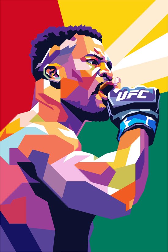 Francis Ngannou Poster - The Predator - UFC - MMA - Kameroen - posters ...