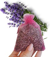 mini lavendel geurzakjes - 9 stuks - 6 gram per zakje - lavendelpaars - biologisch - anti insecten - anti motten - lavendelzakjes -