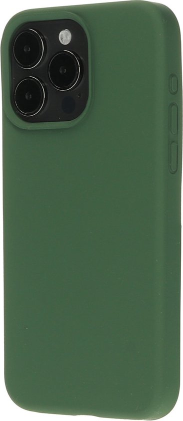 Coque en silicone Mobiparts Apple iPhone 15 Pro Max - Verte