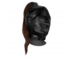 Mask met Blonde Ponytail - Zwart