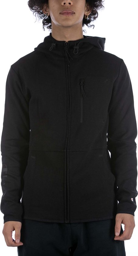 Champion Sweatshirt Met Rits En Capuchon Zwart - Sportwear - Volwassen