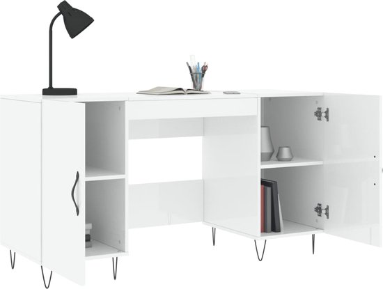 Consolle Allungabile SORRENTO SIGN In Legno - Bianco, 110x50x75 Cm, 5 Allunghe Da 50 Cm, Struttura Metallo