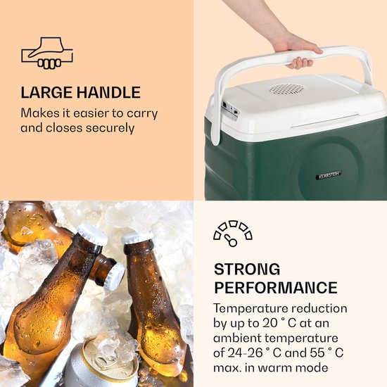 BeerBelly 21 elektrische koelbox koel-& warmhoudfunctie USB-poort eco-functie van BeerBelly — afbeelding 4