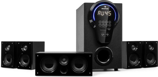 Areal 525 DG 5.1-surround-systeem 125W RMS opt-in BT USB SD AUX afstandsbediening