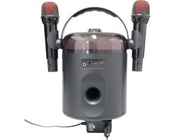 MG Enceinte dynamique avec karaoké SK46 2023 - Enceinte portable avec éclairage LED et Extra Bass - 15 Watt / 2402hZ - Enceinte Bluetooth sans fil - Soundbeat Box