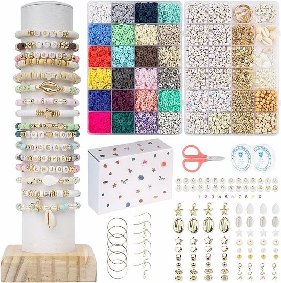 Perles d'argile Bracelet Kit de fabrication Bijoux Kit de