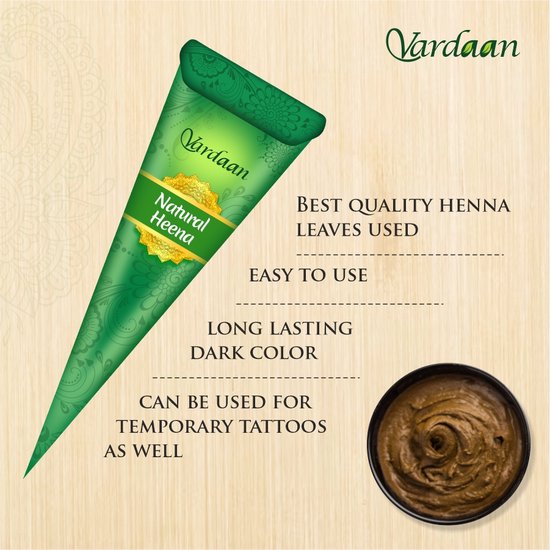 Vardaan - 3 Stuks Henna Tattoo - Tijdelijke Tattoo - Festival Tattoos ...