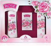 Rose Original Gift set | Cadeauset - micellair water + handcrème + parfum roll-on | Rozen cosmetica met 100% natuurlijke Bulgaarse rozenolie en rozenwater