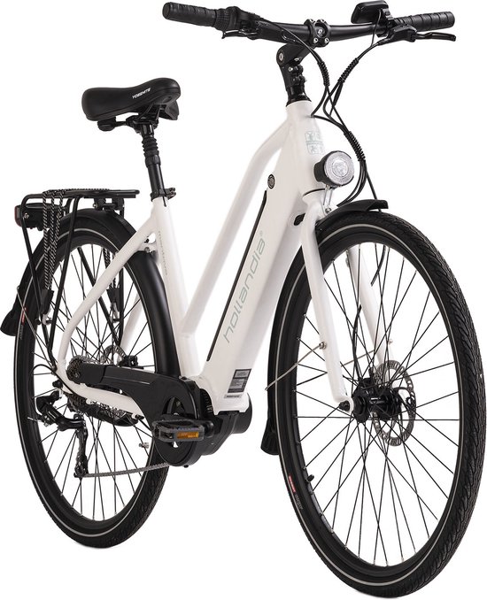 Hollandia Fiets (elektrisch) Alu E-Citybike Dames Hollandia Mantova 28'' E-Bike wit 7 versnellingen - 49 cm