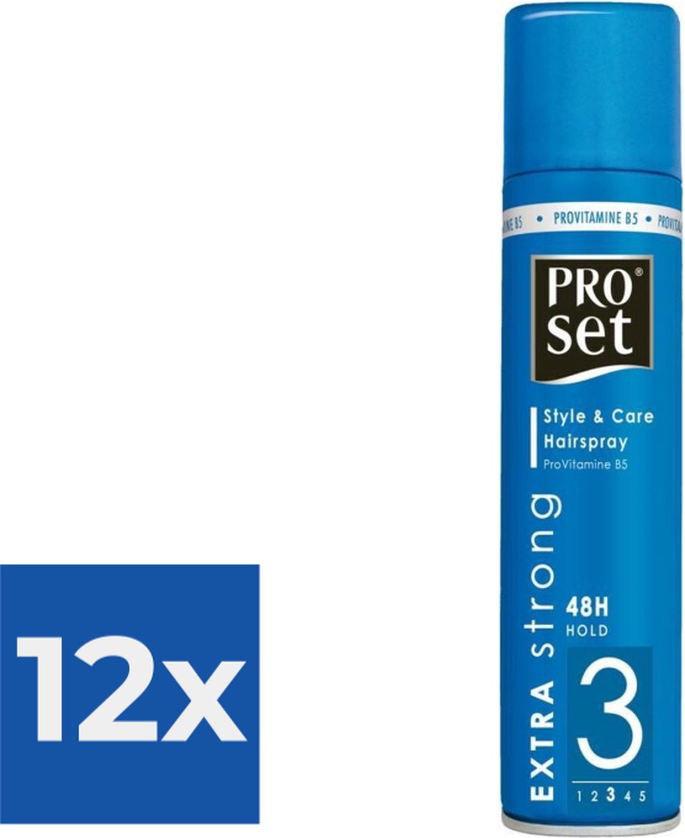 Proset Hairspray Extra Sterk - Voordeelverpakking 12 stuks