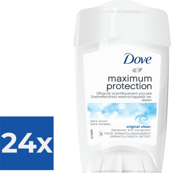 Dove Maximum Protection Original Clean Anti Transpirant Deodorant Stick 45 ml bol