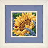 Dimensions Sunflower and Ladybug - Needlepoint - 13 x 13 cm - DIY pakket volwassenen