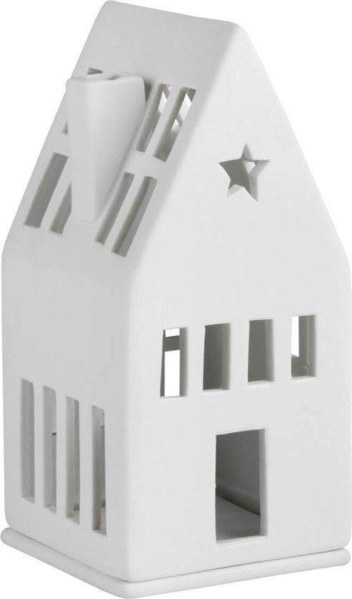 Räder mini star light house - blanc - porcelaine - 6 x 6 x 13cm