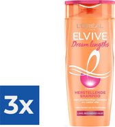 L’Oréal Paris Elvive Dream Lengths Shampoo - 250ml - Voordeelverpakking 3 stuks