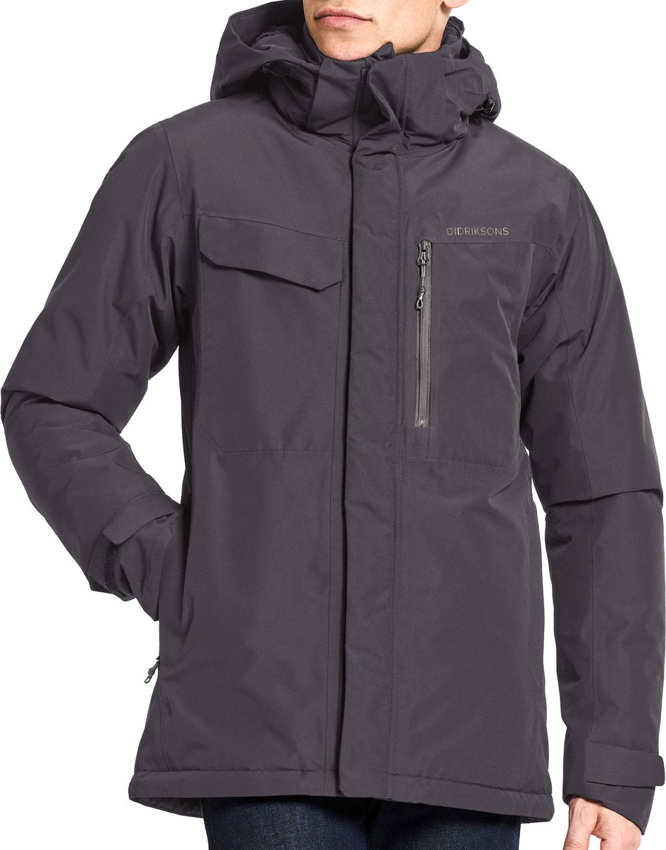 Didriksons STEFAN USX JKT Heren Outdoorjas Zwart