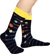 Zonnestelsel Sokken met Planeten - Ruimte sokken maat 38-43 - Astronomie/Heelal/Wetenschap