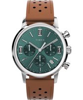 Timex Marlin Chrono TW2W10100 Horloge - Leer - Bruin - Ø 40 mm