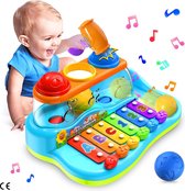 Baby-Xylofoon met Ballen en Hamer - Keyboard – Piano - Baby Peuter Speelgoed - Muzikaal Babyspeelgoed (6-12 maanden) - Educatief Speelgoed voor Jongens en Meisjes