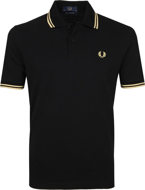 Fred Perry - Polo M12 Zwart - Slim-fit - Heren Poloshirt Maat M