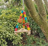 Mini triangle speelgoed voor papegaaien en grote parkieten