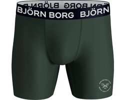 Björn Borg Performance boxers - microfiber heren boxers lange pijpen (1-pack) - groen - Maat: XXL