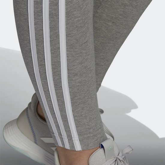 adidas Sportswear Essentials 3-Stripes Legging (Grote Maat) - Dames - Grijs- 1X