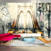 Fotobehangkoning - Behang - Vliesbehang - Fotobehang - Urban living - Amerika - New York - Stad - 100 x 70 cm