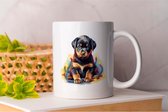 Mok Rottwieler - dogs - gift - cadeau - puppies - puppylove - doglover - doggy - honden - puppyliefde - mijnhond - hondenliefde - hondenwereld