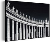 Akoestisch Schilderij De Zuilen van het Sint-Pietersplein Rechthoek Horizontaal Basic XL (120 x 86 CM) - Akoestisch paneel - Akoestische Panelen - Akoestische wanddecoratie - Akoestisch wandpaneel