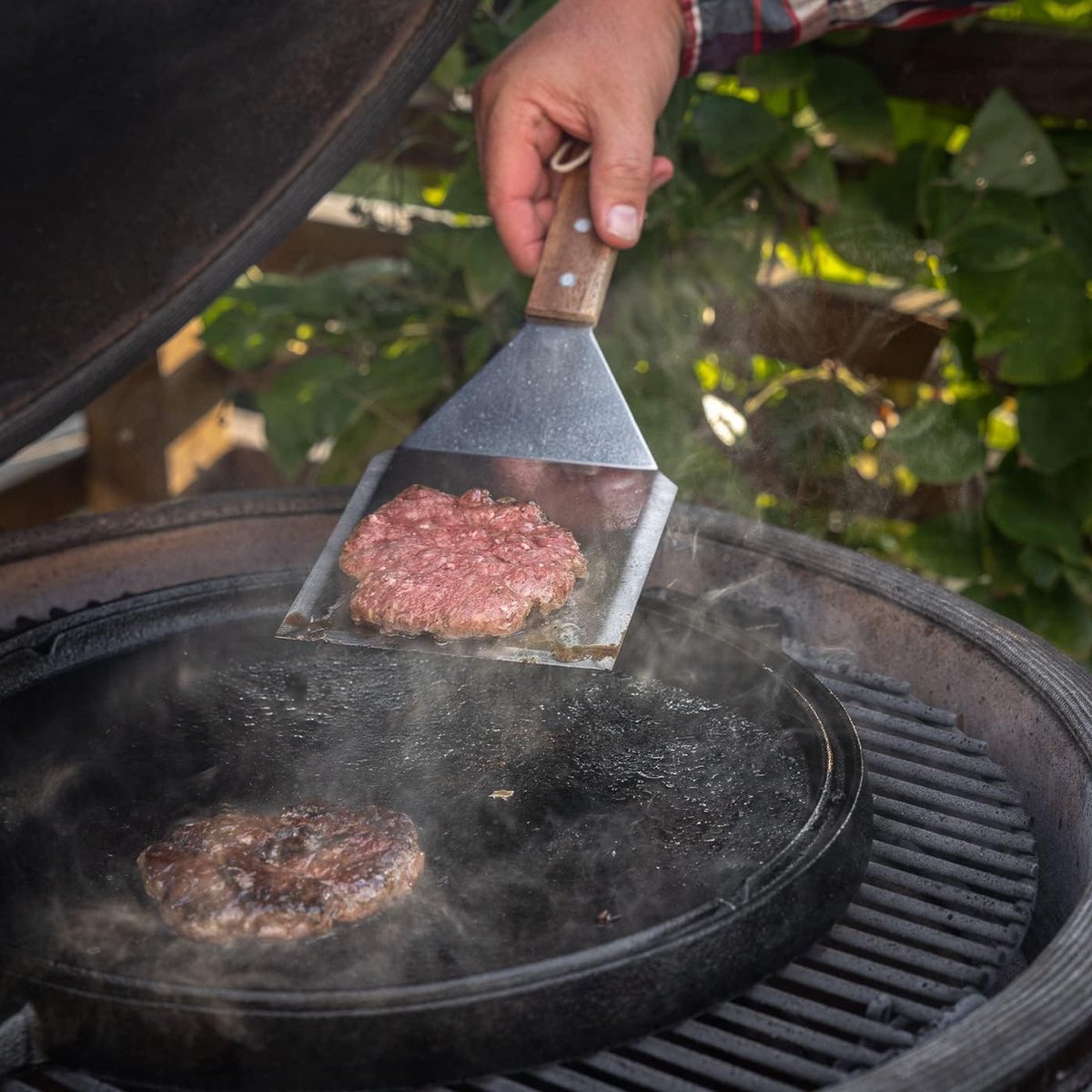 GRILLTIDER hamburger spatel, roestvrij staal/beuken, 30 cm - België