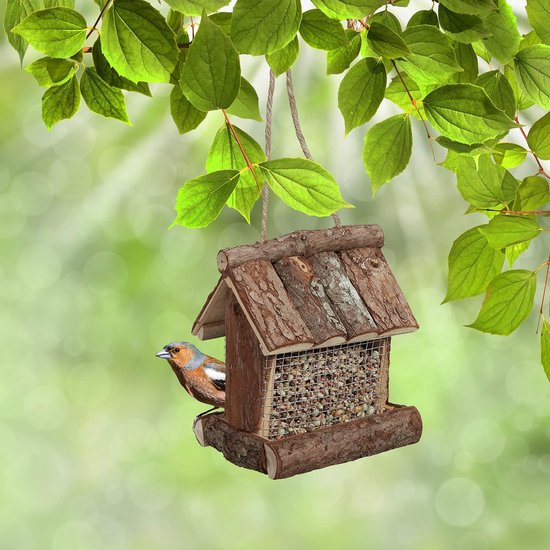 Voederhuis Voor Wilde Vogels Toboli Vogelvoederhuisje Met Standaard 115 Cm | DennenHout Met Raampjes | Voor Wilde Vogels In De Tuin Tuin Vogelkijkstation