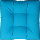 vidaXL - Palletkussen - 80x80x12 - cm - stof - blauw