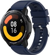 By Qubix Siliconen sportband - Donkerblauw - Xiaomi Mi Watch - Xiaomi Watch S1 - S1 Pro - S1 Active - Watch S2