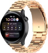 By Qubix Stalen schakelband - Champagne goud - Xiaomi Mi Watch - Xiaomi Watch S1 - S1 Pro - S1 Active - Watch S2