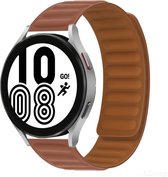 By Qubix Siliconen Loop bandje - Bruin - Xiaomi Mi Watch - Xiaomi Watch S1 - S1 Pro - S1 Active - Watch S2