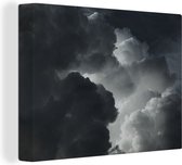 Canvas Schilderij Abstracte wolken - 120x90 cm - Wanddecoratie