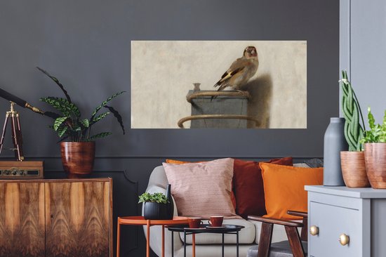 Muurstickers - Sticker Folie - Puttertje - Oude Meester - Carel Fabritius - 120x60 cm - Plakfolie - Muurstickers Kinderkamer - Zelfklevend Behang - Zelfklevend behangpapier - Stickerfolie