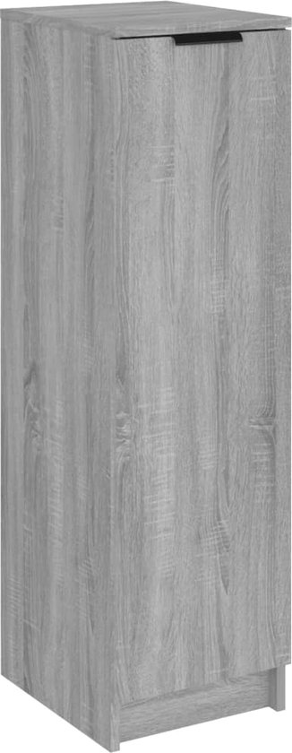 vidaXL-Schoenenkast-30x35x100-cm-bewerkt-hout-grijs-sonoma-eikenkleur