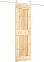 vidaXL-Schuifdeur-met-beslag-70x210-cm-massief-grenenhout