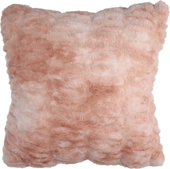 Tapijtenloods Luxury Kussen Vacht Hoogpolig Soft Touch Roze- 45x45 CM